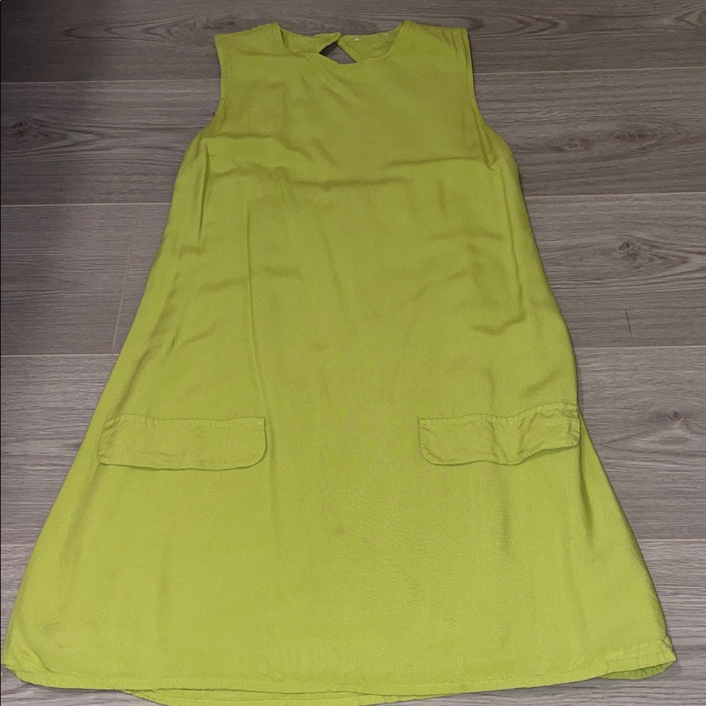 Sleeveless Lime Green Dress